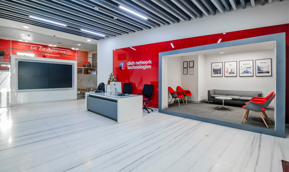Conference room with space to innovate at DISH India